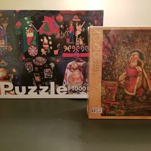 Cobble Hill and Seesaw Christmas puzzles.